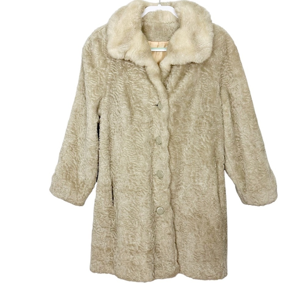 Susan Lynn Faux Fur Persian Lamb Coat Vintage